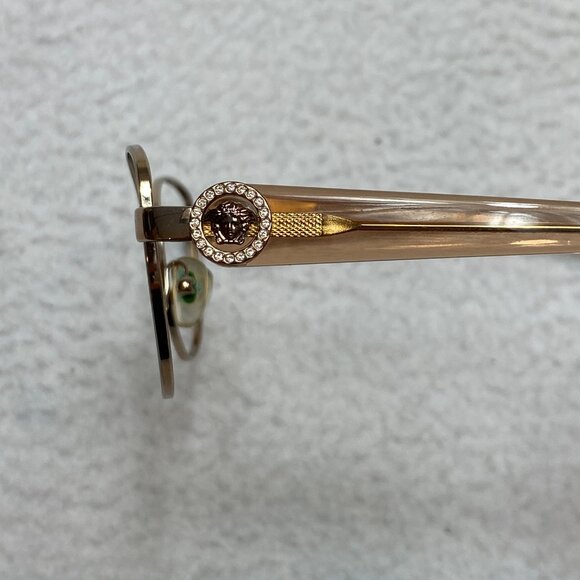 VINTAGE Versace Eyeglasses 1246-B Bronze Copper Golden 52-17-135 - Picture 13 of 13